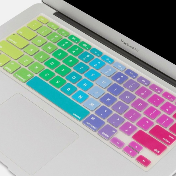 Silicone Rainbow Keyboard Skin Cover for Apple MacBook Pro / Air 2012-2015 - Picture 1 of 4